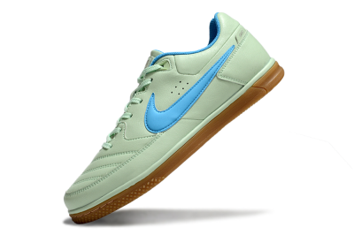 Men's Nike Street Gato IC Indoor & Futsal Low-Tops Football Shoes - Avocado/Blue/Brown