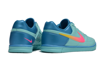 Men's Nike Street Gato IC Indoor & Futsal Low-Tops Football Shoes - Jade/Pink/Yellow/Blue