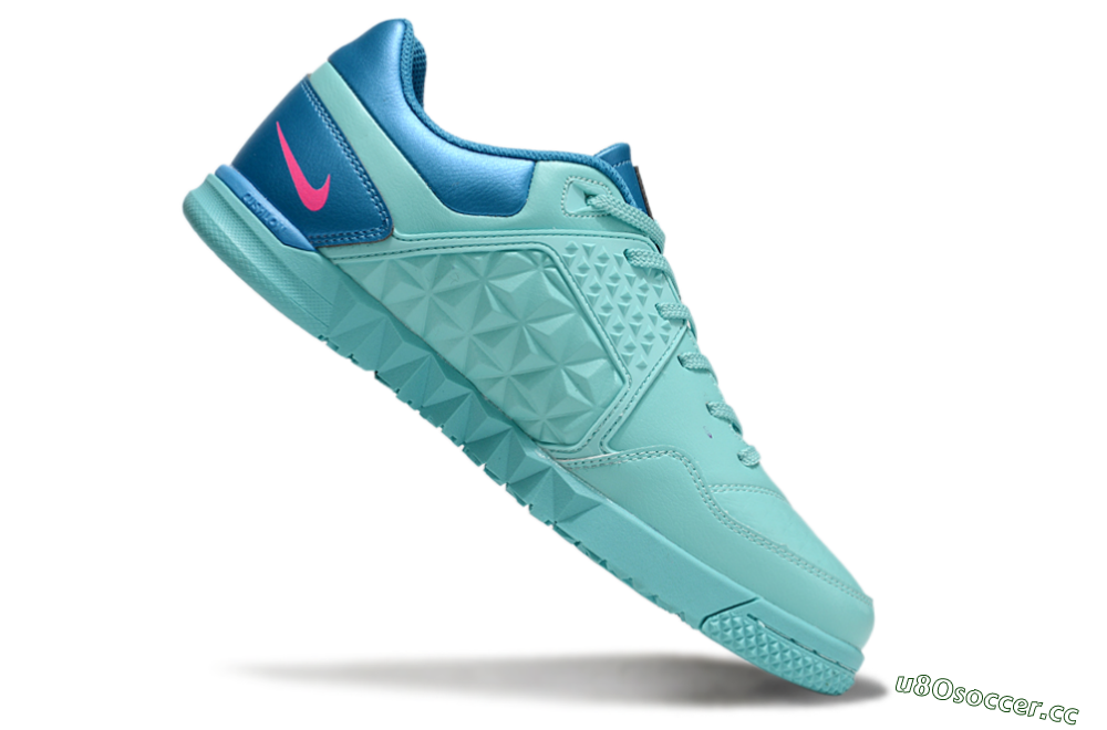 Men's Nike Street Gato IC Indoor & Futsal Low-Tops Football Shoes - Jade/Pink/Yellow/Blue 4