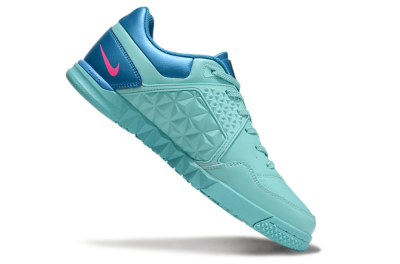 Men's Nike Street Gato IC Indoor & Futsal Low-Tops Football Shoes - Jade/Pink/Yellow/Blue