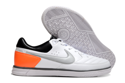 Men's Nike Street Gato IC Indoor & Futsal Low-Tops Football Shoes - White/Grey/Yellow/Black
