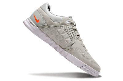 Men's Nike Street Gato IC Indoor & Futsal Low-Tops Football Shoes - Grey/Black/Yellow
