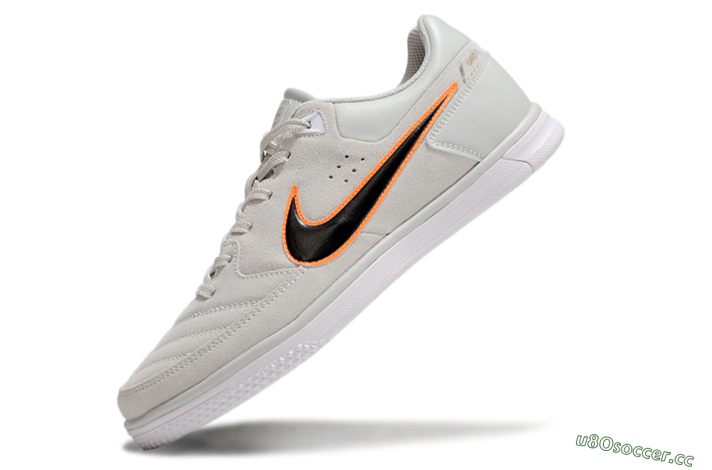 Men's Nike Street Gato IC Indoor & Futsal Low-Tops Football Shoes - Grey/Black/Yellow 5