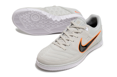 Men's Nike Street Gato IC Indoor & Futsal Low-Tops Football Shoes - Grey/Black/Yellow