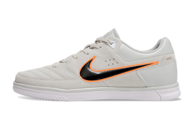 Men's Nike Street Gato IC Indoor & Futsal Low-Tops Football Shoes - Grey/Black/Yellow