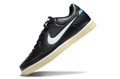 Men's Nike Street Gato IC Indoor & Futsal Low-Tops Football Shoes - Black/White/Beige