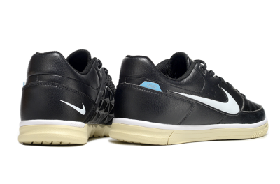 Men's Nike Street Gato IC Indoor & Futsal Low-Tops Football Shoes - Black/White/Beige