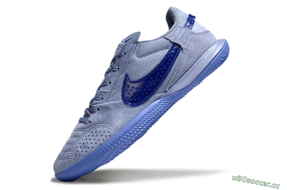 Men's Nike Street Gato IC Indoor & Futsal Low-Tops Football Shoes - Blue/Blue 5