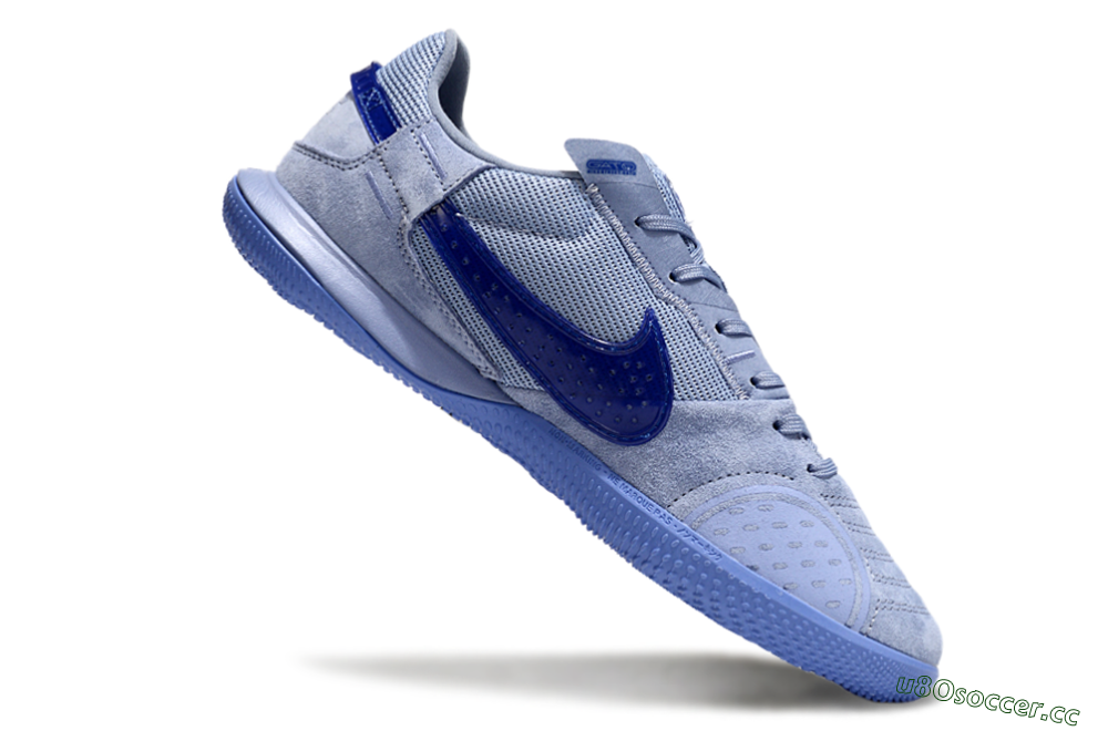 Men's Nike Street Gato IC Indoor & Futsal Low-Tops Football Shoes - Blue/Blue 4