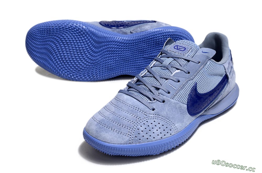 Men's Nike Street Gato IC Indoor & Futsal Low-Tops Football Shoes - Blue/Blue 3