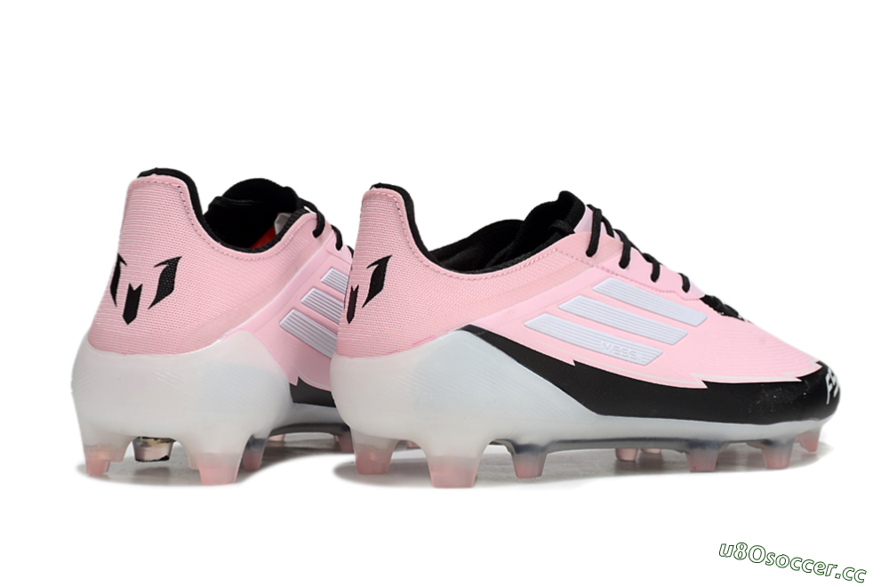 Men's Adidas F50 Elite FG Firm Ground Low-Tops Football Boots - Pink/White/Black 6