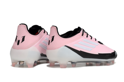 Men's Adidas F50 Elite FG Firm Ground Low-Tops Football Boots - Pink/White/Black