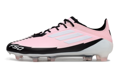 Men's Adidas F50 Elite FG Firm Ground Low-Tops Football Boots - Pink/White/Black