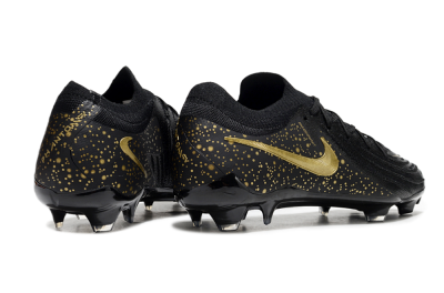 Men's Nike Phantom Luna Elite NU FG Firm Ground Low-Tops Football Boots - Black/Gold/Blue