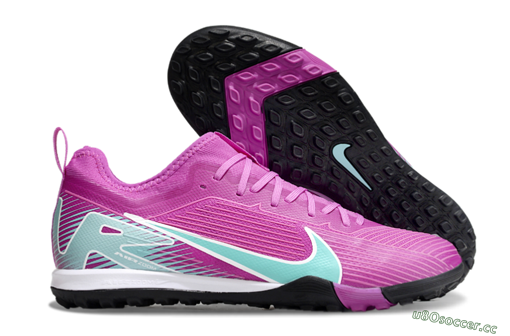 Unisex Nike Air Zoom Mercurial Vapor 16 Pro TF Artificial Turf Low-Tops Football Shoes - Purple/Jade/White 2