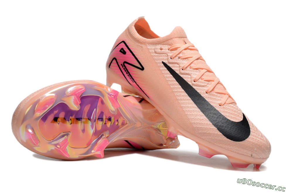 Unisex Nike Air Zoom Mercurial Vapor 16 Elite FG Firm Ground Low-Tops Football Boots - Pink/Black 1