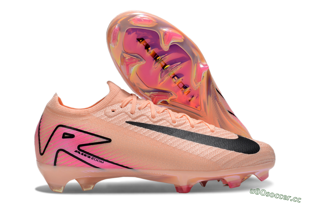 Unisex Nike Air Zoom Mercurial Vapor 16 Elite FG Firm Ground Low-Tops Football Boots - Pink/Black 2