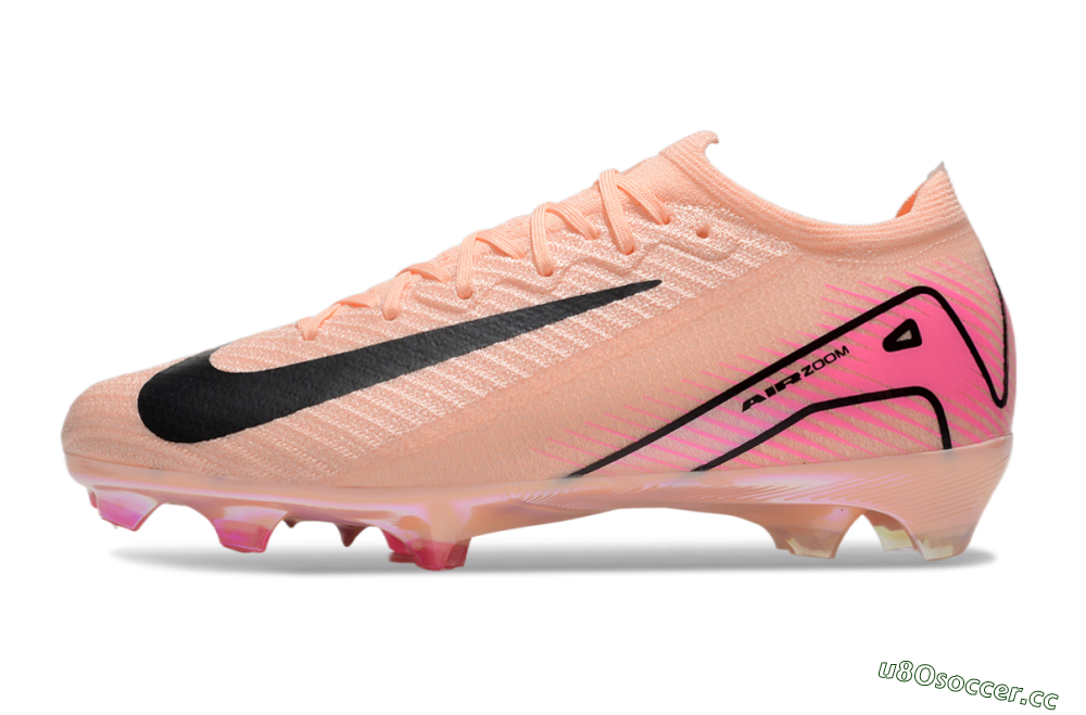 Unisex Nike Air Zoom Mercurial Vapor 16 Elite FG Firm Ground Low-Tops Football Boots - Pink/Black 0