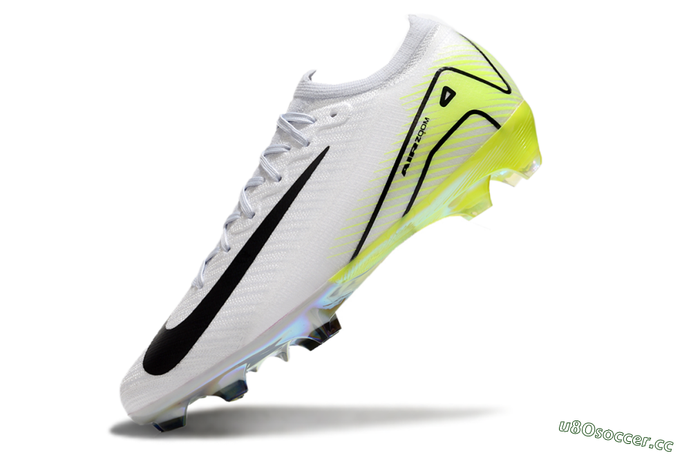 Unisex Nike Air Zoom Mercurial Vapor 16 Elite FG Firm Ground Low-Tops Football Boots - White/Black/Yellow 5
