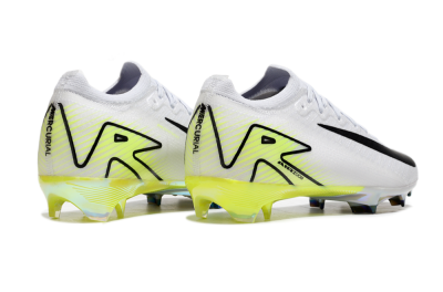 Unisex Nike Air Zoom Mercurial Vapor 16 Elite FG Firm Ground Low-Tops Football Boots - White/Black/Yellow