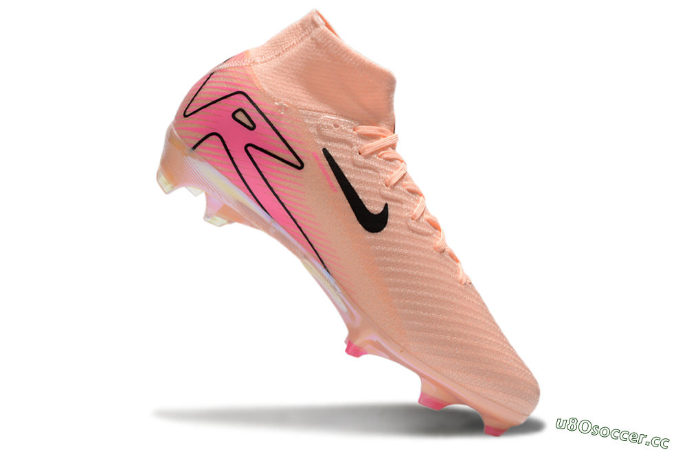 Unisex Nike Air Zoom Mercurial Superfly 10 Elite FG Firm Ground High-Tops Football Boots - Pink/Black 4