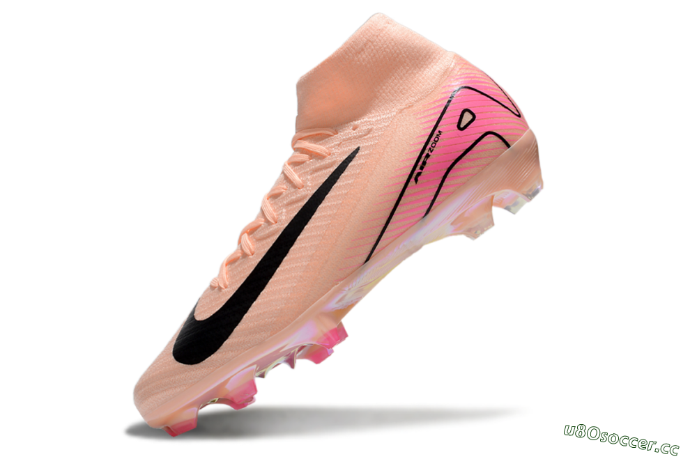 Unisex Nike Air Zoom Mercurial Superfly 10 Elite FG Firm Ground High-Tops Football Boots - Pink/Black 5