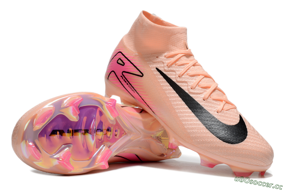 Unisex Nike Air Zoom Mercurial Superfly 10 Elite FG Firm Ground High-Tops Football Boots - Pink/Black 1