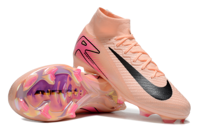 Unisex Nike Air Zoom Mercurial Superfly 10 Elite FG Firm Ground High-Tops Football Boots - Pink/Black