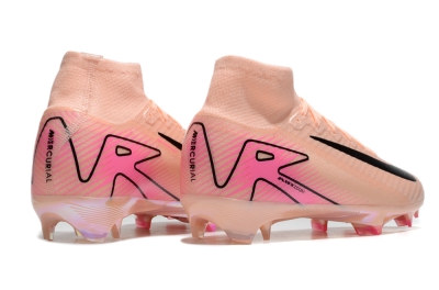 Unisex Nike Air Zoom Mercurial Superfly 10 Elite FG Firm Ground High-Tops Football Boots - Pink/Black