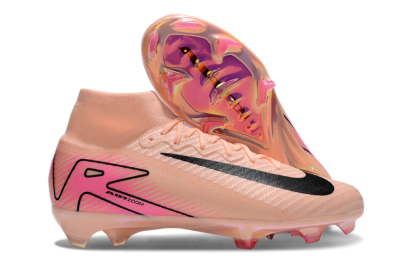 Unisex Nike Air Zoom Mercurial Superfly 10 Elite FG Firm Ground High-Tops Football Boots - Pink/Black