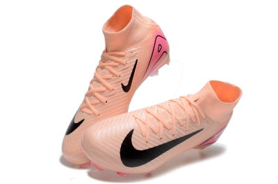 Unisex Nike Air Zoom Mercurial Superfly 10 Elite FG Firm Ground High-Tops Football Boots - Pink/Black