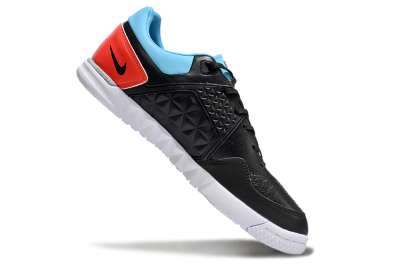 Men's Nike Street Gato IC Indoor & Futsal Low-Tops Football Shoes - Black/Blue/Red