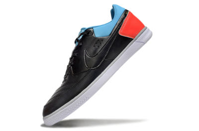 Men's Nike Street Gato IC Indoor & Futsal Low-Tops Football Shoes - Black/Blue/Red