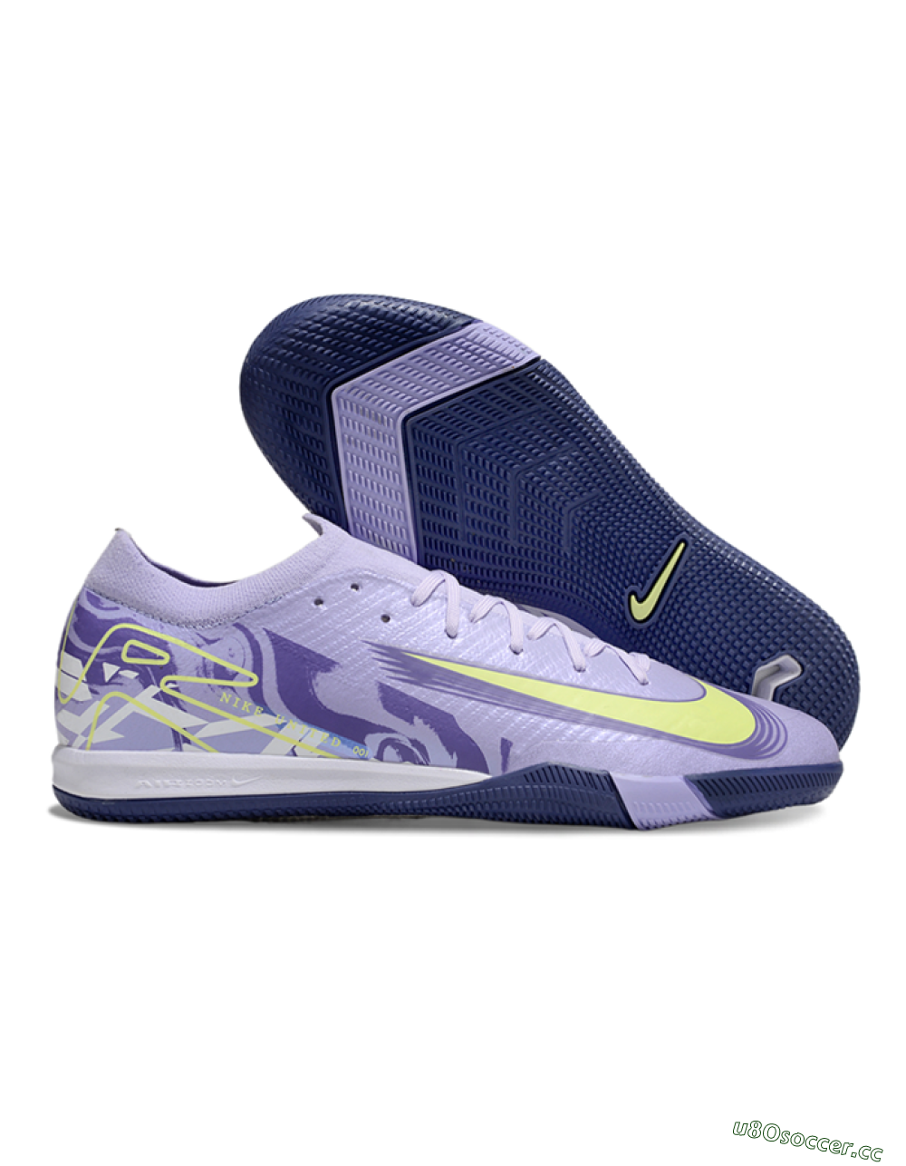 Unisex Nike Air Zoom Mercurial Vapor 16 Elite IC Indoor & Futsal Low-Tops Football Shoes - Purple/Yellow/White 2