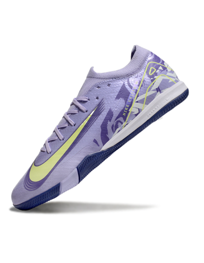 Unisex Nike Air Zoom Mercurial Vapor 16 Elite IC Indoor & Futsal Low-Tops Football Shoes - Purple/Yellow/White