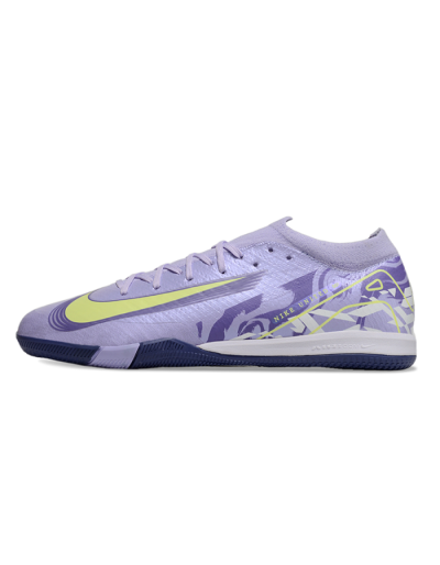 Unisex Nike Air Zoom Mercurial Vapor 16 Elite IC Indoor & Futsal Low-Tops Football Shoes - Purple/Yellow/White