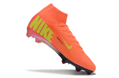 Men's Nike Air Zoom Mercurial Superfly 10 Elite FG Firm Ground High-Tops Football Boots - Red/Yellow/Black