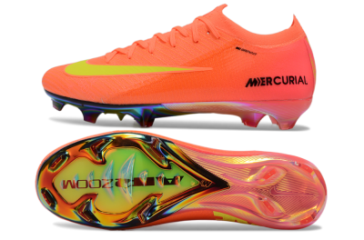 Men's Nike Air Zoom Mercurial Vapor 16 Elite FG Firm Ground Low-Tops Football Boots - Red/Yellow/Black