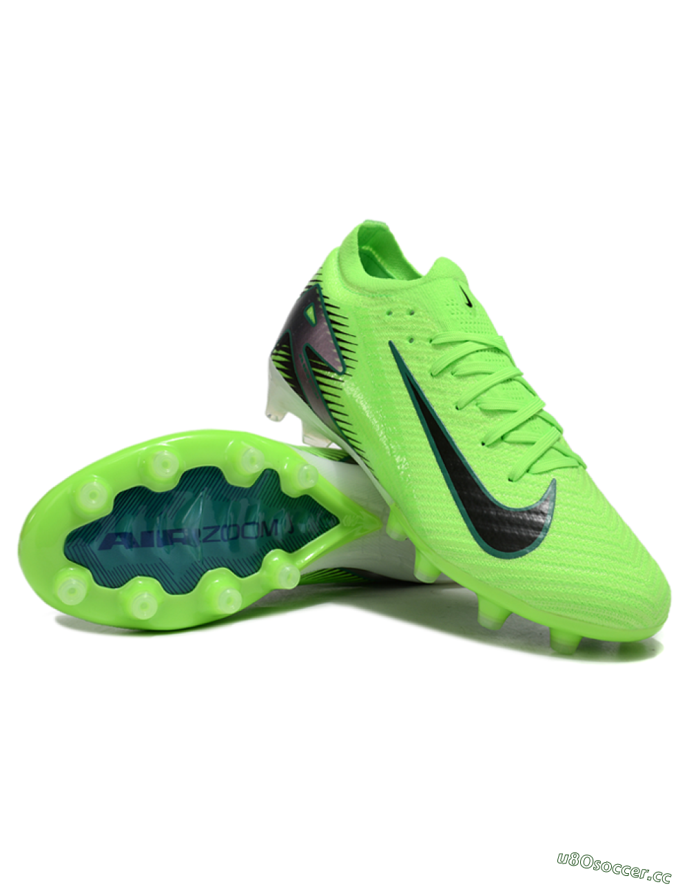 Men's Nike Air Zoom Mercurial Vapor 16 Elite AG Artificial Grass Low-Tops Football Boots - Yellow/Black/White 3