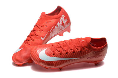 Men's Nike Air Zoom Mercurial Vapor 16 Elite FG Firm Ground Low-Tops Football Boots - Red/White