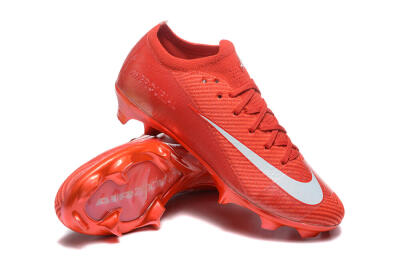 Men's Nike Air Zoom Mercurial Vapor 16 Elite FG Firm Ground Low-Tops Football Boots - Red/White