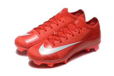 Men's Nike Air Zoom Mercurial Vapor 16 Elite FG Firm Ground Low-Tops Football Boots - Red/White