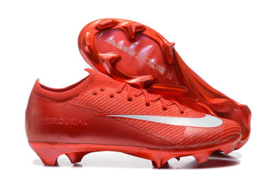 Men's Nike Air Zoom Mercurial Vapor 16 Elite FG Firm Ground Low-Tops Football Boots - Red/White