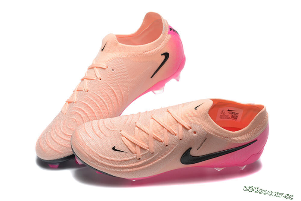 Men's Nike Phantom Luna Elite FG Firm Ground Low-Tops Football Boots - Pink/Black/Blue 6