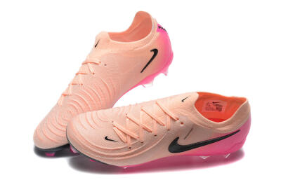 Men's Nike Phantom Luna Elite FG Firm Ground Low-Tops Football Boots - Pink/Black/Blue
