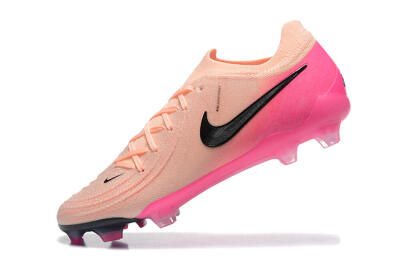 Men's Nike Phantom Luna Elite FG Firm Ground Low-Tops Football Boots - Pink/Black/Blue
