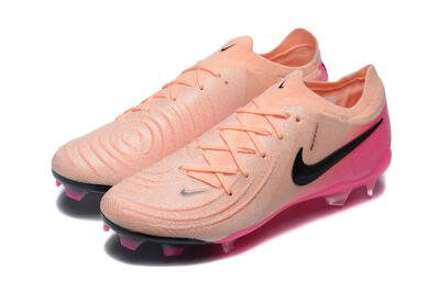 Men's Nike Phantom Luna Elite FG Firm Ground Low-Tops Football Boots - Pink/Black/Blue