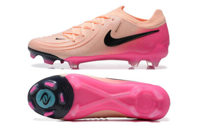 Men's Nike Phantom Luna Elite FG Firm Ground Low-Tops Football Boots - Pink/Black/Blue