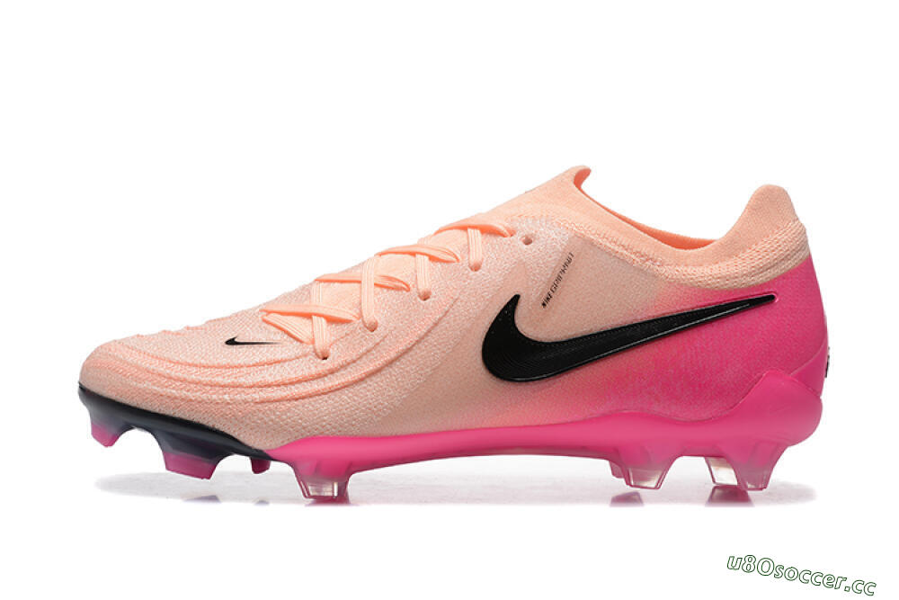 Men's Nike Phantom Luna Elite FG Firm Ground Low-Tops Football Boots - Pink/Black/Blue 0