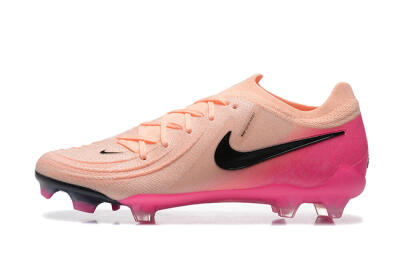 Men's Nike Phantom Luna Elite FG Firm Ground Low-Tops Football Boots - Pink/Black/Blue